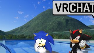 Shadow teaches Sonic how to swim vrchat [upl. by Notsruht]