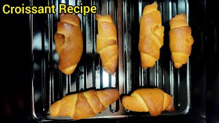 Croissant Recipe  Eggless Croissant Recipe  Chocolate Croissant [upl. by Annot]