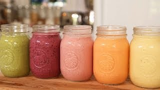 5 Healthy Breakfast Smoothies [upl. by Salena580]