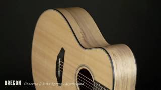 Breedlove Guitars Oregon Series Concerto E Sitka Spruce  Myrtelwood Acoustic Guitar [upl. by Anua]