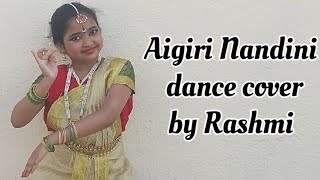 Aigiri Nandini dance cover by Rashmi  bharatnatyam  easy [upl. by Colton]