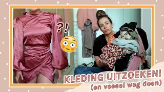 Kledingkast opruimen  AL mijn kleding uitzoeken en VEEL weg doen 🚮 [upl. by Merp]