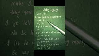 joeboy Beginning  English song lyrics lyrics shorts joeboy [upl. by Richara72]