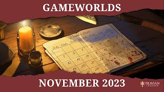 Travian Legends  November 2023 Gameworlds [upl. by Adnorat]