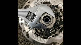 How to install Shimano center lock rotor in under 60 seconds shorts [upl. by Ateuqal]