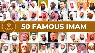 Top 50 Famous İmam  Quran Reciters [upl. by Quiteris]