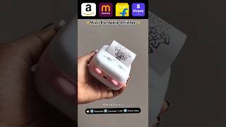 🖨️ Mini Portable Printer • meeshofinds • 34m views [upl. by Llekim54]