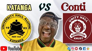 Katanga hall vs Conti Hall clash🔥🔥 knust katanga conti [upl. by Aliwt]