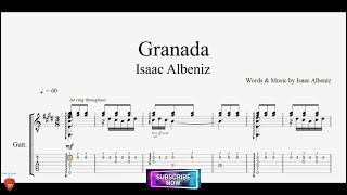 Granada with Guitar Tutorial TABs [upl. by Adnohryt]