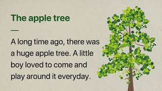 Learn English through Story  The apple tree  Level 1 [upl. by Ynamrej]