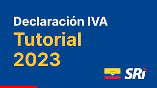 Cómo declarar IVA mensual o semestral SRI 2023 Ecuador  Tutorial paso a paso [upl. by Anahsal]