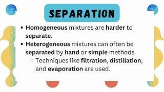 Heterogeneous Homogeneous Mixtures Review [upl. by Yrac]