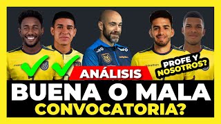 Análisis de los Convocados de Ecuador Eliminatorias Sudamericanas 2023 🇪🇨🏆⚽ [upl. by Anod572]