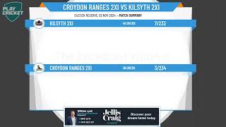 Croydon Ranges 2XI v Kilsyth 2XI [upl. by Omar337]