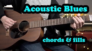 How to mix chords amp fills on an acoustic blues [upl. by Enialahs849]