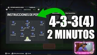 Tacticas 4334 META en menos de 2 minutos FC 24 🔥 [upl. by Euqinwahs]