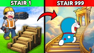 Nobita Build Stairways To Heaven 😱  Funny Game [upl. by Jacquenetta486]