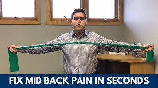 How to Relieve Mid Back Pain in Seconds [upl. by Gothar]