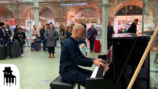 Disguised concert pianist stuns unsuspecting travelers [upl. by Novelia970]