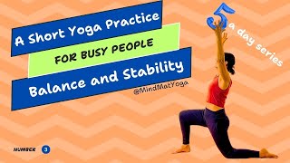 Yoga for balance and stability beginners balance practice [upl. by Aicrop]