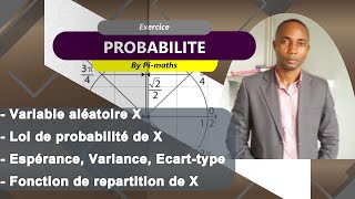 LOI DE PROBABILITE PARAMETRES DUNE VARIABLE amp FONCTION DE REPARTITION [upl. by Etnaed]