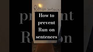 Run on sentence englishteacher learnenglish englishtips ingles 語英 ESL grammar eslteaching [upl. by Arick]