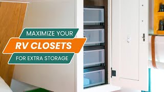 How to Maximize Your RV Closets for Extra Storage [upl. by Esimehc]