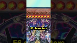 The LONGEST name YuGiOh card in the game [upl. by Cohe753]