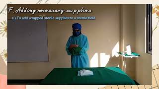 Establishing and Maintaining a Sterile Field  Return Demonstration  Rohaniesa A Faisal [upl. by Doowrehs]