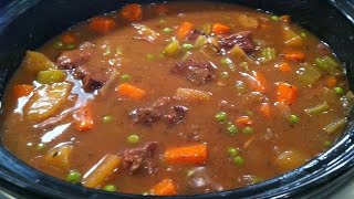 Easy Slow Cooker Beef Stew  One Pot Chef [upl. by Lacym]