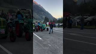 Startaufstellung zur 22 Oldtimer Traktor WM am Großglockner 2024 700 Uhr lanzbulldog [upl. by Atika]