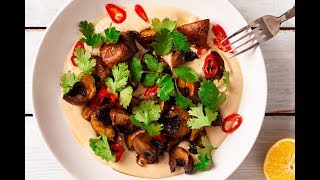 Tahini Sauce With Champignon Mushroom Recipe [upl. by Taima]