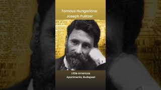 Famous Hungarians Joseph Pulitzer travel littleamericas budapest apartment tourist airbnb [upl. by Tenahs]