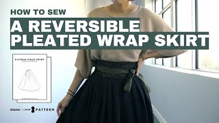 Hanbok Wrap Skirt  Reversible Pleated Skirt  Sewing Therapy PDF Pattern [upl. by Winton940]