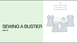 Sewing a bustier Add on [upl. by Idissak152]