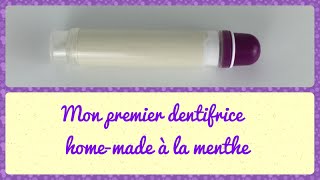 ❃ Mon premier dentifrice à la menthe homemade ❃ inspirée dAromaZone [upl. by Liamaj]