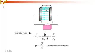 Osnove elektrotehnike 1  9ElektrostatikaPločasti kondenzator [upl. by Garrett]