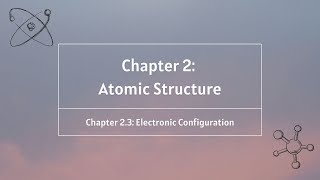 Matriculation Chemistry I Chapter 23 Electronic Configuration [upl. by Nehttam138]