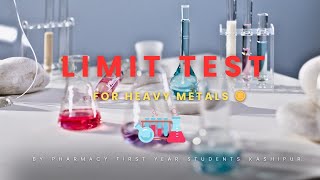 Limit Test for Heavy Metals ⚗️🧪 by pharmacy first year students dpharma polytechnic [upl. by Ahsinut240]