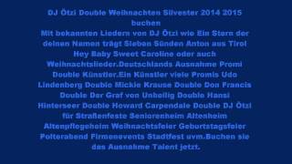 DJ Ötzi Double Weihnachten Silvester 2014 2015 buchen [upl. by Kahlil]