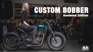 Custom Triumph Bonneville Bobber for Goodwood Revival [upl. by Azmah]