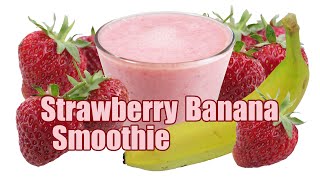 Strawberry Banana Smoothie Recipe  Strawberry Smoothie  Fruit Smoothie Recipes  HomeyCircle [upl. by Nedlog]