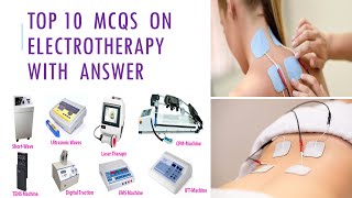 MCQ on Electrotherapy MCQ of physiotherapy for entrance examination [upl. by Brittnee]