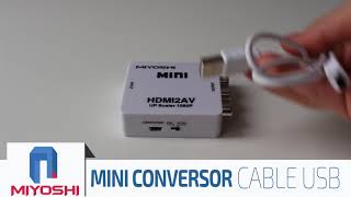 Conversor Hdmi A Rca Miyoshi [upl. by Page]