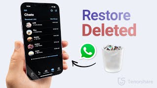 How to Restore Deleted WhatsApp Messages on iPhone 2024 3 Ways [upl. by Myrah]