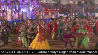 SK GROUP ANAND LIVE GARBA VRUNDAVAN VRYM 17102018 [upl. by Sela957]