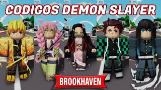 Códigos ropa DEMON SLAYERKIMETSU NO YAIBA GRATIS en Brookhaven 🏡 RP ROBLOX roblox brookhaven [upl. by Anin885]