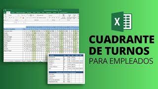 CUADRANTE DE TURNOS de empleados 📆 Plantilla Excel Gratis para horarios de trabajo [upl. by Weight]