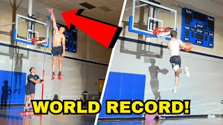 Isaiah Rivera Breaks Vertical Jump WORLD RECORD  My Best Dunk Session Yet [upl. by Wheelwright]