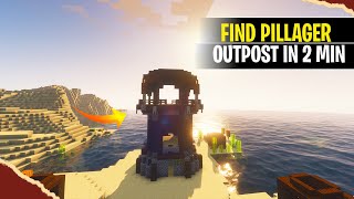 FIND PILLAGER IN 2 MIN  HOW TO FIND A PILLAGER OUTPOST IN MINECRAFT [upl. by Accisej]